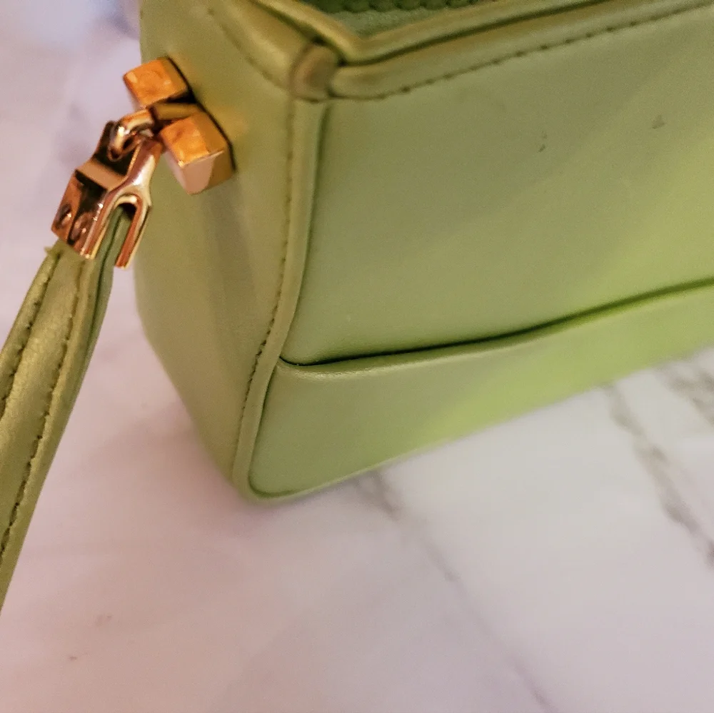 GREEN ANGULAR HANDBAG